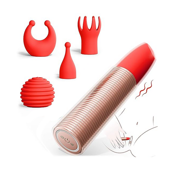 Clitoral Vibrator with 5 Different Sleeves