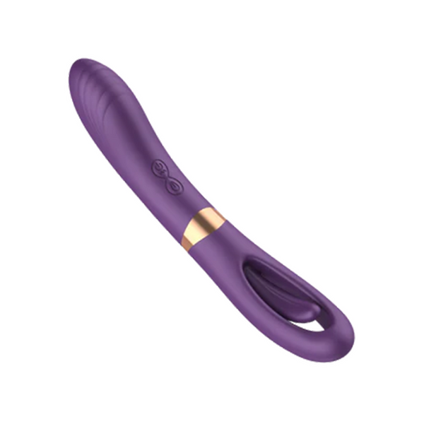 Vibromasseur point G vibrant avec stimulation du clitoris et vibrations