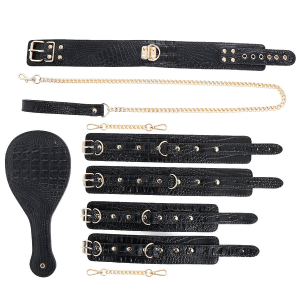 Complete PU Leather BDSM Bondage Kit