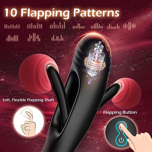 Masseur de prostate avec 10 réglages de battement et de vibration