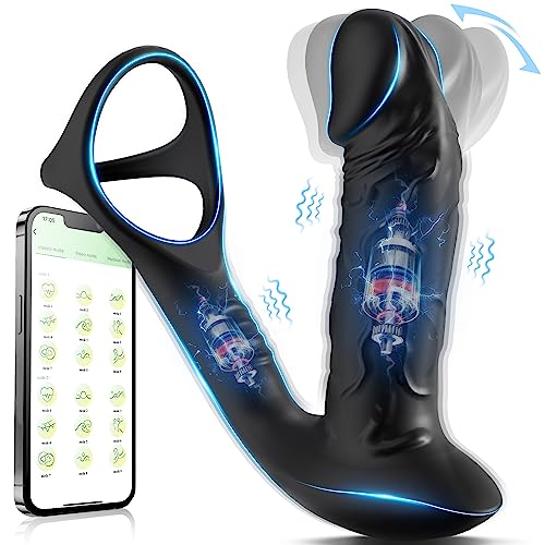 Masseur de Prostate avec 9 Réglages de Vibration et Mouvements de Balancement