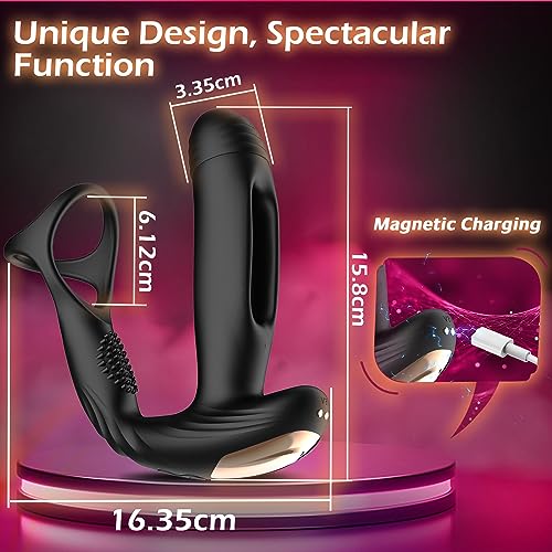 Masseur de prostate avec 10 réglages de battement et de vibration