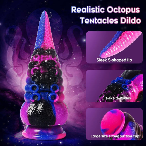 Tentacle Dildo : Masseuse Prostatique Réaliste en Silicone de 8,7"