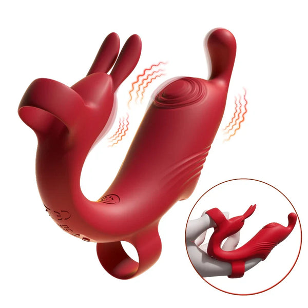 Vibromasseur Doigt Lapin Féminin – Stimulateur de Mamelons, Clitoris & Point G pour Couples