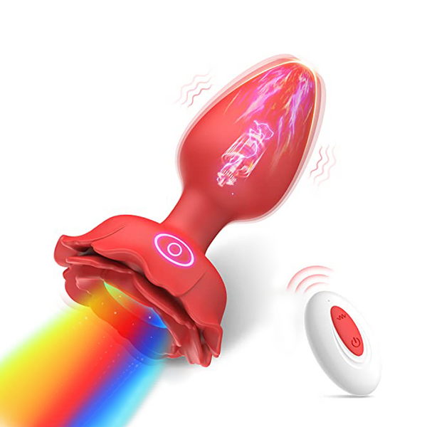 Plug Anal Vibrant à LED avec 10 Modes de Vibration