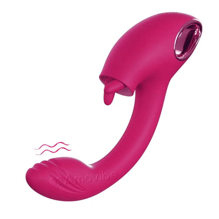 Vibromasseur Point G avec Fonction Double Léchage