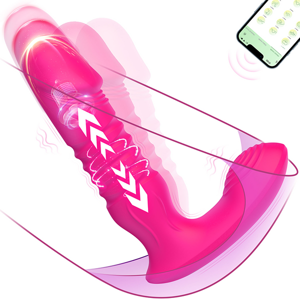 Vibromasseur Dildo Point G avec Modes de Pulsation et de Vibration