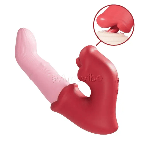 Vibrateur Point G et Clitoris – Action de Langue, Étanche