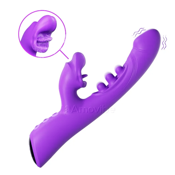 Vibromasseur Kissing & Triple-Tap – Stimulation du clitoris et du point G