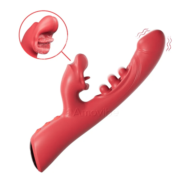 Vibromasseur Kissing & Triple-Tap – Stimulation du clitoris et du point G