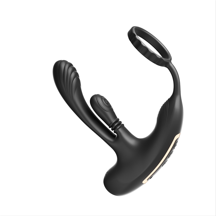 Stimulateur de prostate avec fonction rotative et triple vibration
