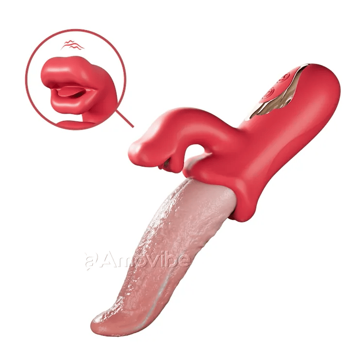 Vibromasseur à langue oscillante – Stimulation taquine et ondulante