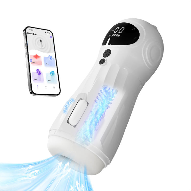 Masturbateur masculin automatique – Aspiration et vibration, contrôle par application