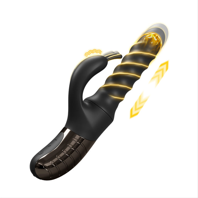 Masseuse à poussée et rotation 360° pour plaisir du point G et clitoridien