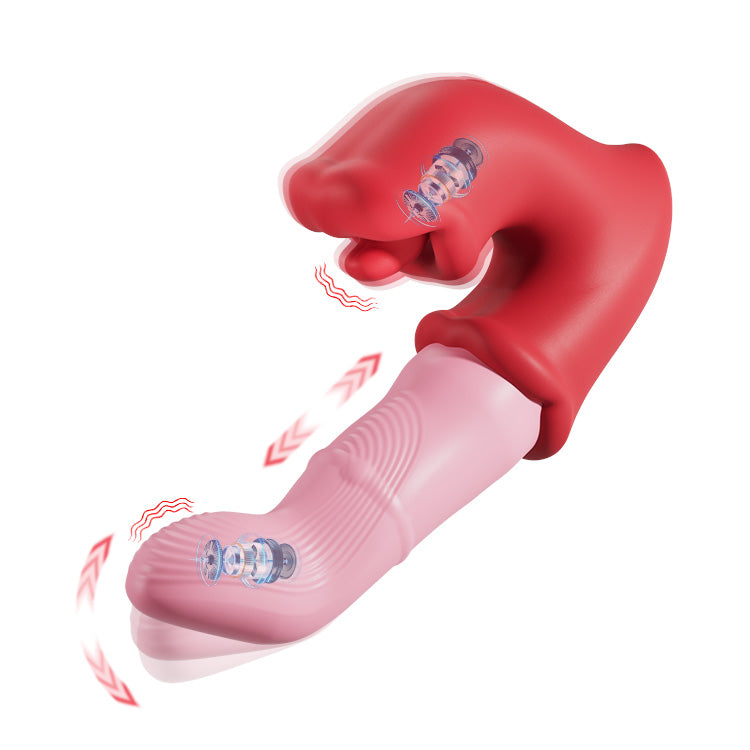 Vibrateur Point G et Clitoris – Action de Langue, Étanche