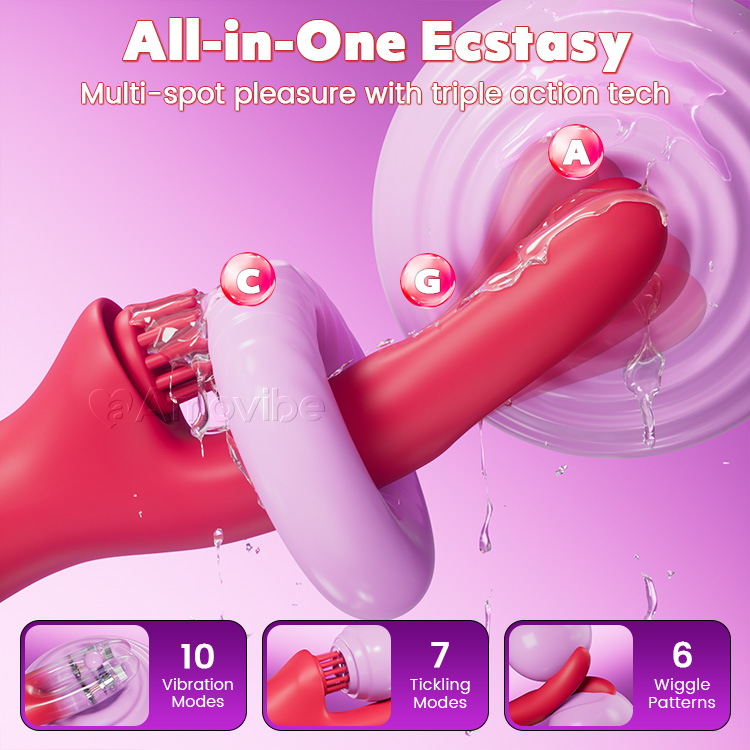 Vibromasseur Lapin Sensuel avec Vibration Chatouillante