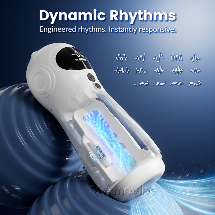 Masturbateur masculin automatique – Aspiration et vibration, contrôle par application