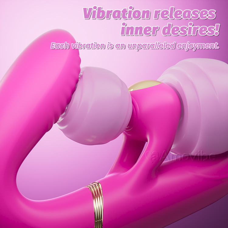 Double gode à deux extrémités avec 4 moteurs et 10 modes de vibration et de claquement