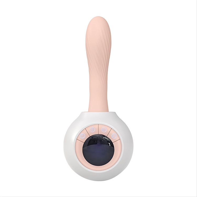Machine sexuelle à poussée et vibration avec fonction de chauffage et télécommande