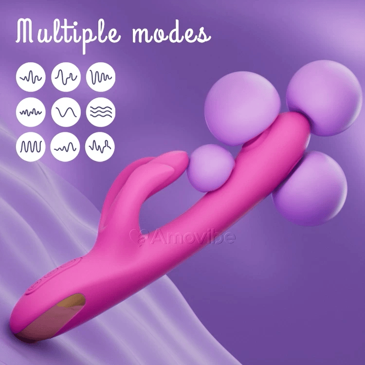Vibromasseur Tapping Point G avec Massage du Clitoris & Vibration