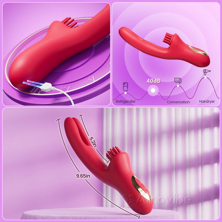 Vibromasseur Lapin Sensuel avec Vibration Chatouillante