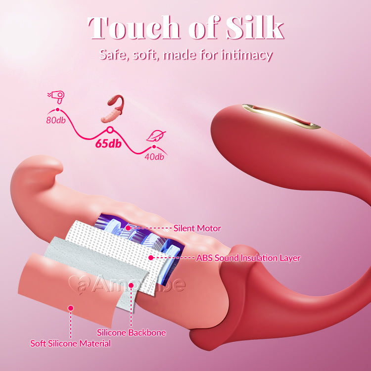 Vibromasseur pour point G contrôlé par application : point C pulsant, silencieux