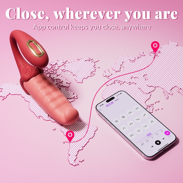 Vibromasseur pour point G contrôlé par application : point C pulsant, silencieux