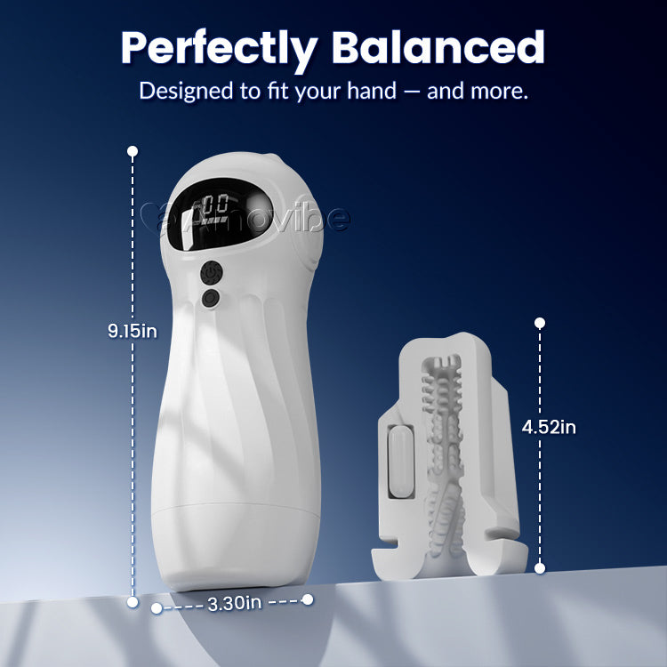 Masturbateur masculin automatique – Aspiration et vibration, contrôle par application