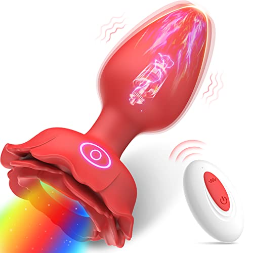 AllureAura - Plug anal lumineux avec réglages vibratoires