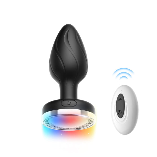 Plug anal vibrant avec LED